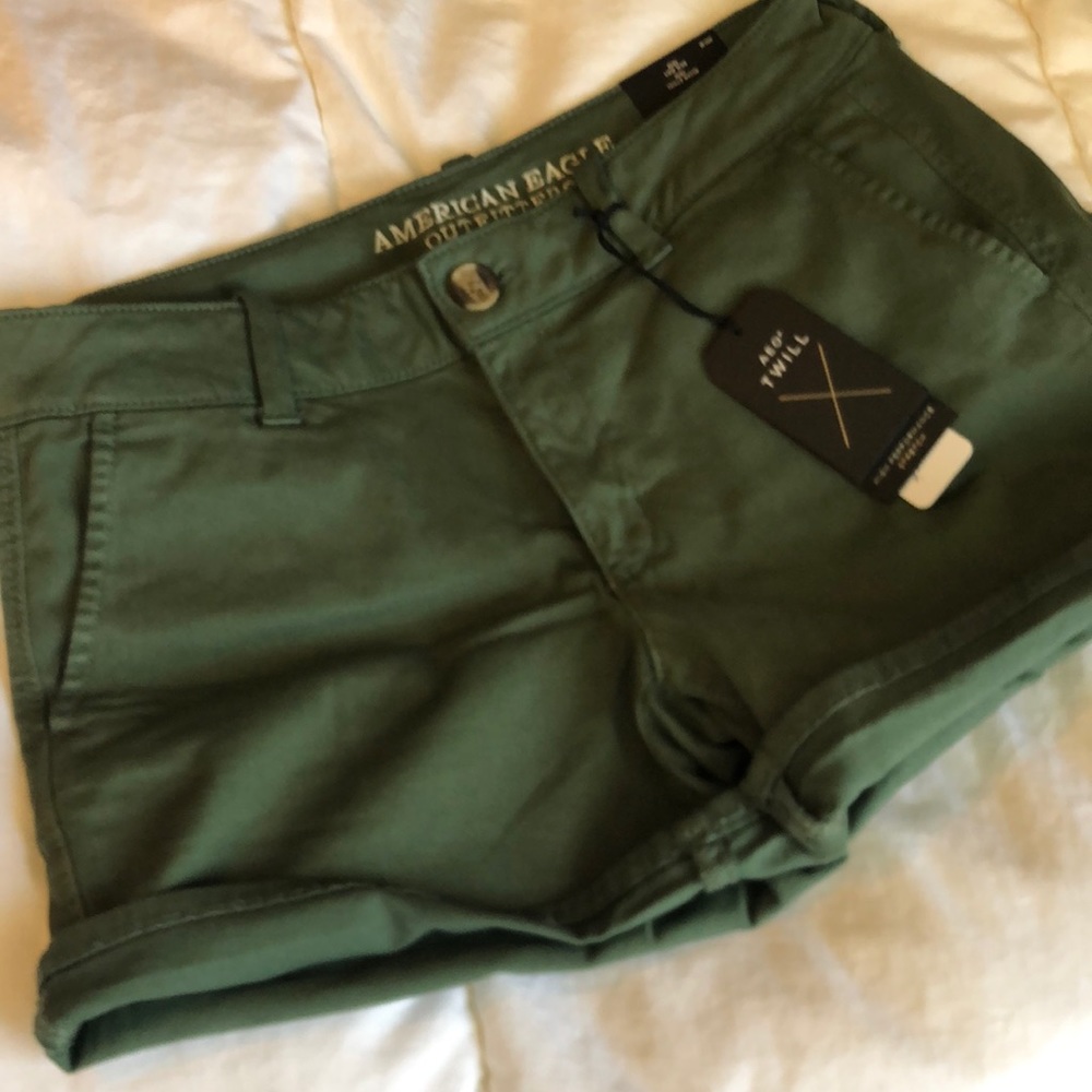 AEO Twill Midi Shorts